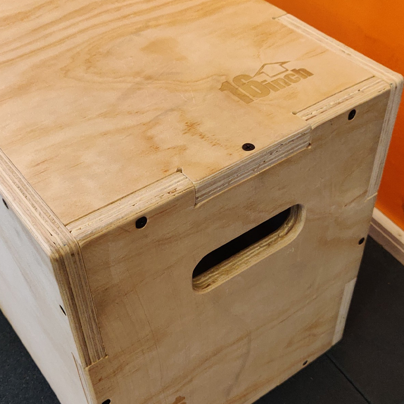 Home Gym In A Box - Drewniany skrzynia do ćwiczeń plyometrycznych 3