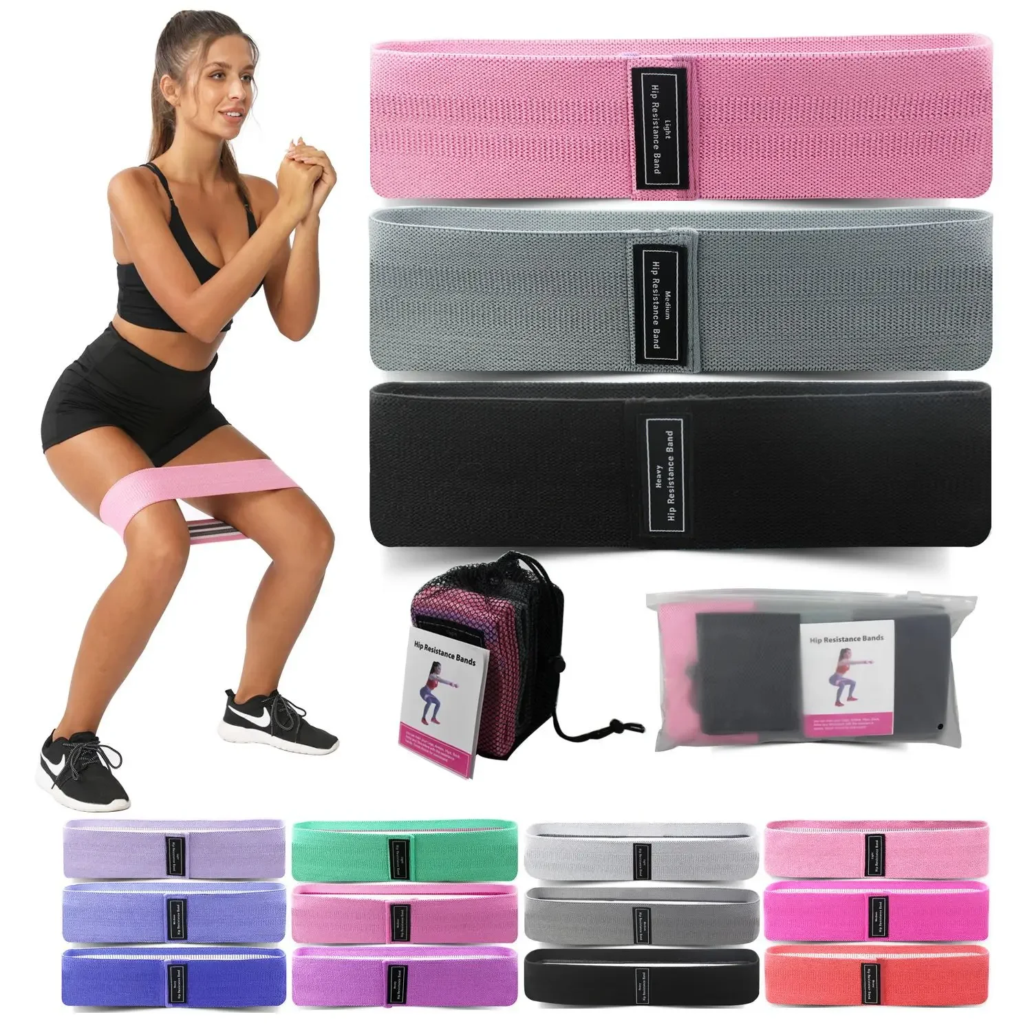Home Gym Organization - 1/2/3 szt. Opaski elastyczne opaski oporowe