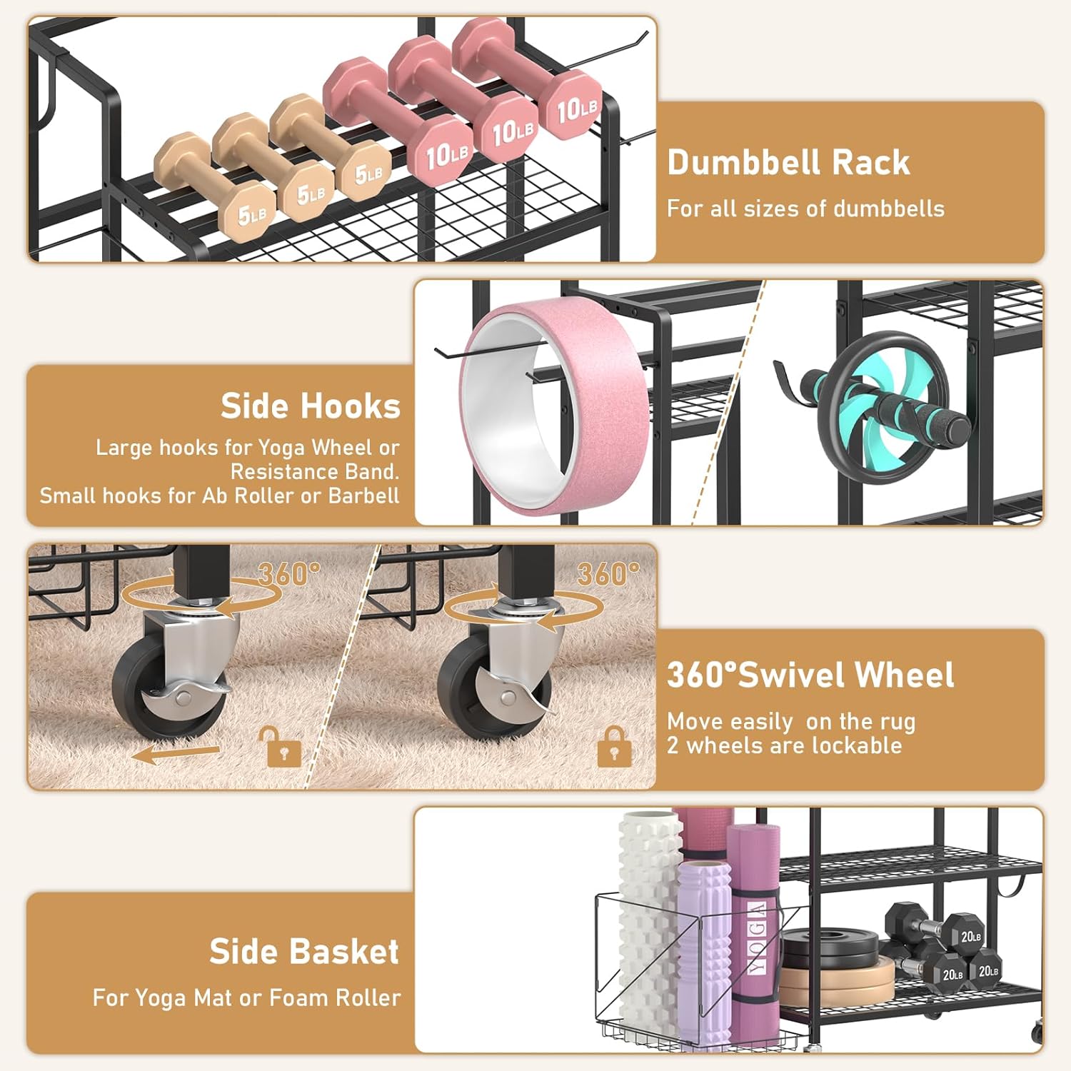 Przechowywanie sprzętu do domo – Home Gym Equipments recenzja i cena