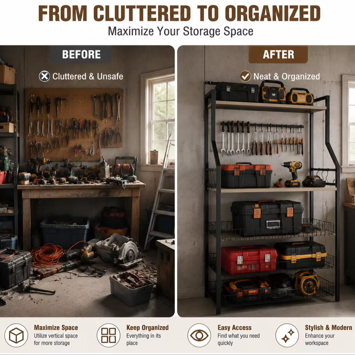 5-poziomowy regał kuchenny z p – Home Gym Organization recenzja i cena