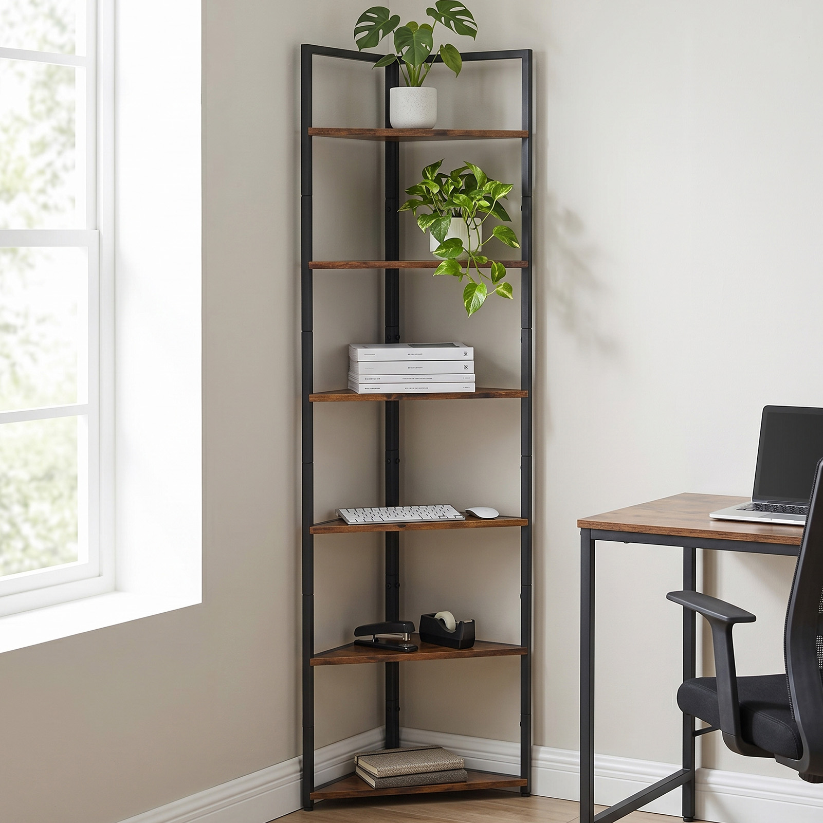 6-poziomowy narożny regał drew – Home Gym Organization recenzja i cena