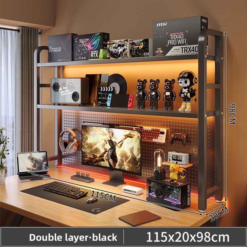 Półka na biurko z żelaza kuta, – Home Gym Organization recenzja i cena