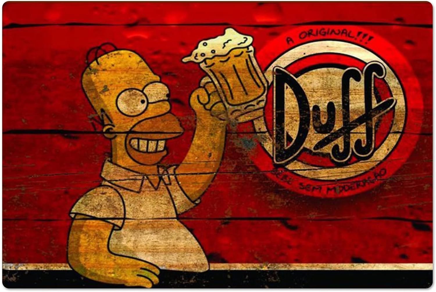 Retro Metalowy Plakat Homer Du – Home Gym Hack recenzja i cena