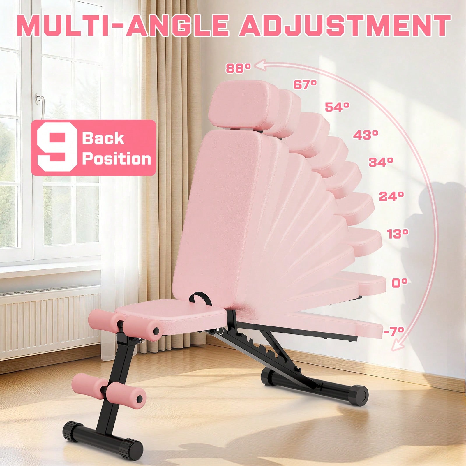 Ławka do ćwiczeń GIKPAL z 9 po – Adjustable Weight Bench recenzja i cena